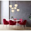 Maxy de Globo lámpara colgante redonda de diseño orgánico, 6 luces, 80 cm, moderna