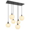 Maxy de Globo lámpara colgante redonda de diseño orgánico, 6 luces, 80 cm, moderna