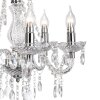 NOWA Marie lámpara de araña de techo clásica de 5 luces E14 regulable salón comedor