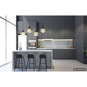 NOWA Toy lámpara colgante de 4 luces E27, 108 cm, para comedor y cocina