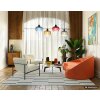 NOWA Toy lámpara colgante moderna de 4 luces E27 108 cm para comedor y salón