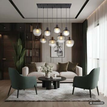 Nowa Toy lámpara colgante de racimo 8 luces para comedor y salón, 110 cm