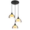 NOWA Eva lámpara colgante de 3 luces con pantallas redondas moderna para comedor y cocina