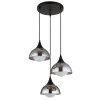NOWA Eva lámpara colgante de 3 luces con pantallas redondas moderna para comedor y cocina