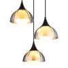 NOWA Eva lámpara colgante de 3 luces con pantallas redondas moderna para comedor y cocina