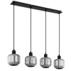 Tom NOWA lámpara colgante alargada moderna 4 luces E14 80,8 cm para comedor y salón