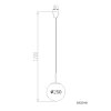 NOWA Kop lámpara colgante de esfera para comedor y salón moderna E27 ø 25 cm 60 W
