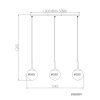 Kop NOWA lámpara colgante de 3 luces E27 moderna