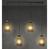 NOWA Ando lámpara colgante de techo alargada, regulable, 4 luces, moderna, 88,5 cm