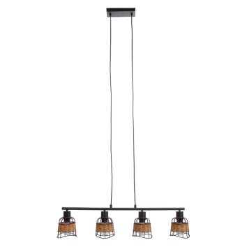 NOWA Esra lámpara colgante de techo lineal de 4 luces para comedor y cocina