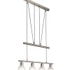 NOWA Daytona lámpara colgante de comedor y cocina de 4 luces E14 regulable moderna