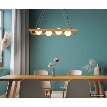 NOWA Nanda lámpara colgante angular 4 luces G9 84 cm moderna para comedor