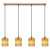 NOWA Leeds lámpara colgante moderna de 4 luces E14 para comedor y salón
