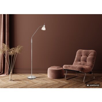 NOWA Daytona lámpara de pie arco para lectura moderna con interruptor E14 150 cm