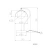 NOWA Eva lámpara de pared aplique mural curvado G9 moderno para salón y comedor