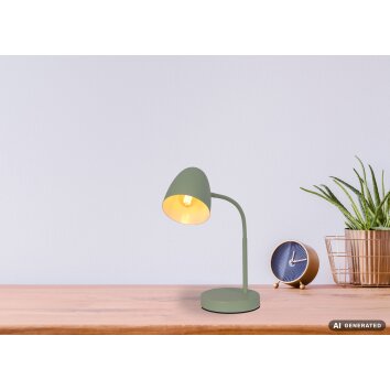 NOWA Jason lámpara de sobremesa moderna E14 con interruptor para comedor y salón