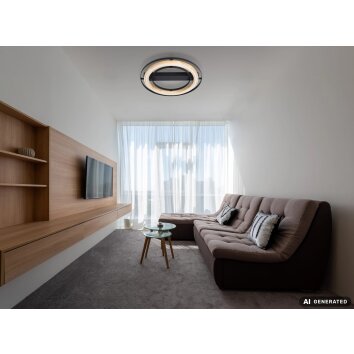 NOWA Rilas lámpara de techo LED redonda Ø 46 cm 3000 K 2600 lm 21 W