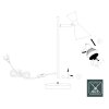 Steinhauer Preto lámpara de sobremesa de lectura orientable con base redonda