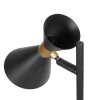 Steinhauer Preto lámpara de sobremesa de lectura orientable con base redonda