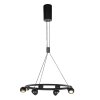 Steinhauer Marcadore LED lámpara colgante de aro redonda con 8 focos orientables