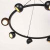 Steinhauer Marcadore LED lámpara colgante de aro redonda con 8 focos orientables