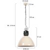 Steinhauer Frisk lámpara colgante industrial regulable, largo 50 cm, E27