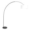 Steinhauer Curve lámpara de pie arqueada, moderna de diseño con pantalla para salón
