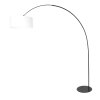 Steinhauer Curve lámpara de pie arqueada, moderna de diseño con pantalla para salón