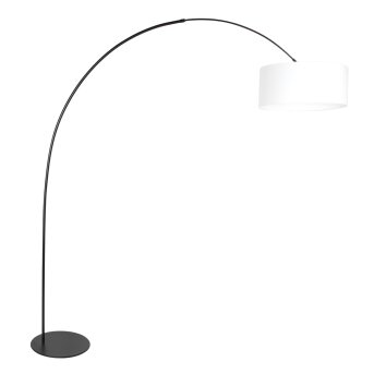 Steinhauer Curve lámpara de pie arqueada, moderna de diseño con pantalla para salón