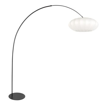 Steinhauer Curve lámpara de arco de pie moderna de gran alcance con base redonda E27, 210 cm