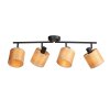 Steinhauer Bambus lámpara de techo, plafón de techo de 4 luces orientable moderno