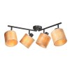 Steinhauer Bambus lámpara de techo, plafón de techo de 4 luces orientable moderno