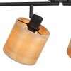 Steinhauer Bambus lámpara de techo, plafón de techo de 4 luces orientable moderno