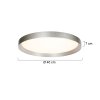 Steinhauer Plafón LED Flady moderno, redondo y plano, regulable, 2700 Kelvin blanco cálido