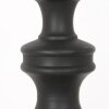 Steinhauer Lámpara de mesa oriental Lyons con pie torneado, pantalla negra y dorada
