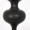Steinhauer Lámpara de mesa oriental Lyons con pie torneado, pantalla negra y dorada