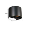 Steinhauer Logan aplique LED de pared interior semicircular 2 luces, moderno para salón