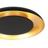 Steinhauer Plafón LED Golden Veil redondo y plano, regulable, 2700 Kelvin blanco cálido