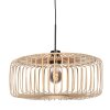 Steinhauer Sparkled Light lámpara colgante redonda con pantalla de varillas, 60 cm