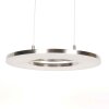 Steinhauer Lámpara colgante redonda Soleil, doble aro, LED 2700 Kelvin ajustable, largo 32 cm