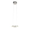 Steinhauer Lámpara colgante redonda Soleil, doble aro, LED 2700 Kelvin ajustable, largo 32 cm