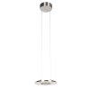 Steinhauer Lámpara colgante redonda Soleil, doble aro, LED 2700 Kelvin ajustable, largo 32 cm