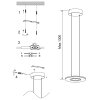 Steinhauer Soleil lámpara colgante moderna LED redonda de 2 luces ajustable