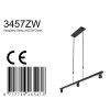 Steinhauer Stang lámpara colgante de barra para comedor 3 luces 120 cm regulable