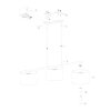 Steinhauer Stang lámpara colgante para comedor de 3 luces regulable 140 cm moderna