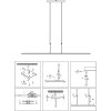 Steinhauer Zelena lámpara colgante LED lineal de 3 luces para isla de cocina