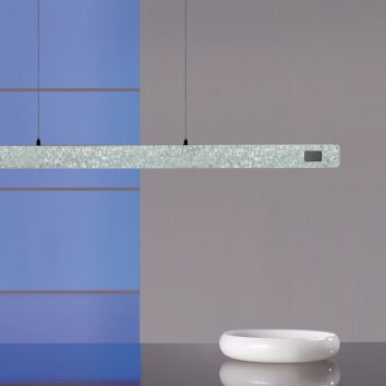 Steinhauer Fluxy lámpara colgante de techo LED alargada 6 luces 120 cm 2700K 2700lm 5W