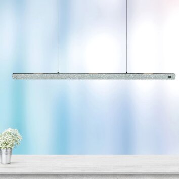Steinhauer Fluxy LED lámpara colgante lineal 9 luces 4000 Lumen 2700 Kelvin
