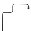 Steinhauer Bloeba lámpara de pie de lectura ajustable con brazo curvado, E27
