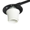 Steinhauer lámpara de pie Sparkled Light, pantalla dorada y negra, regulable